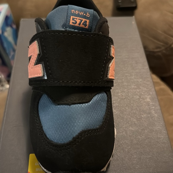 New Balance Kids Sneakers - Black, Blue, and Pink - Picture 3 of 9